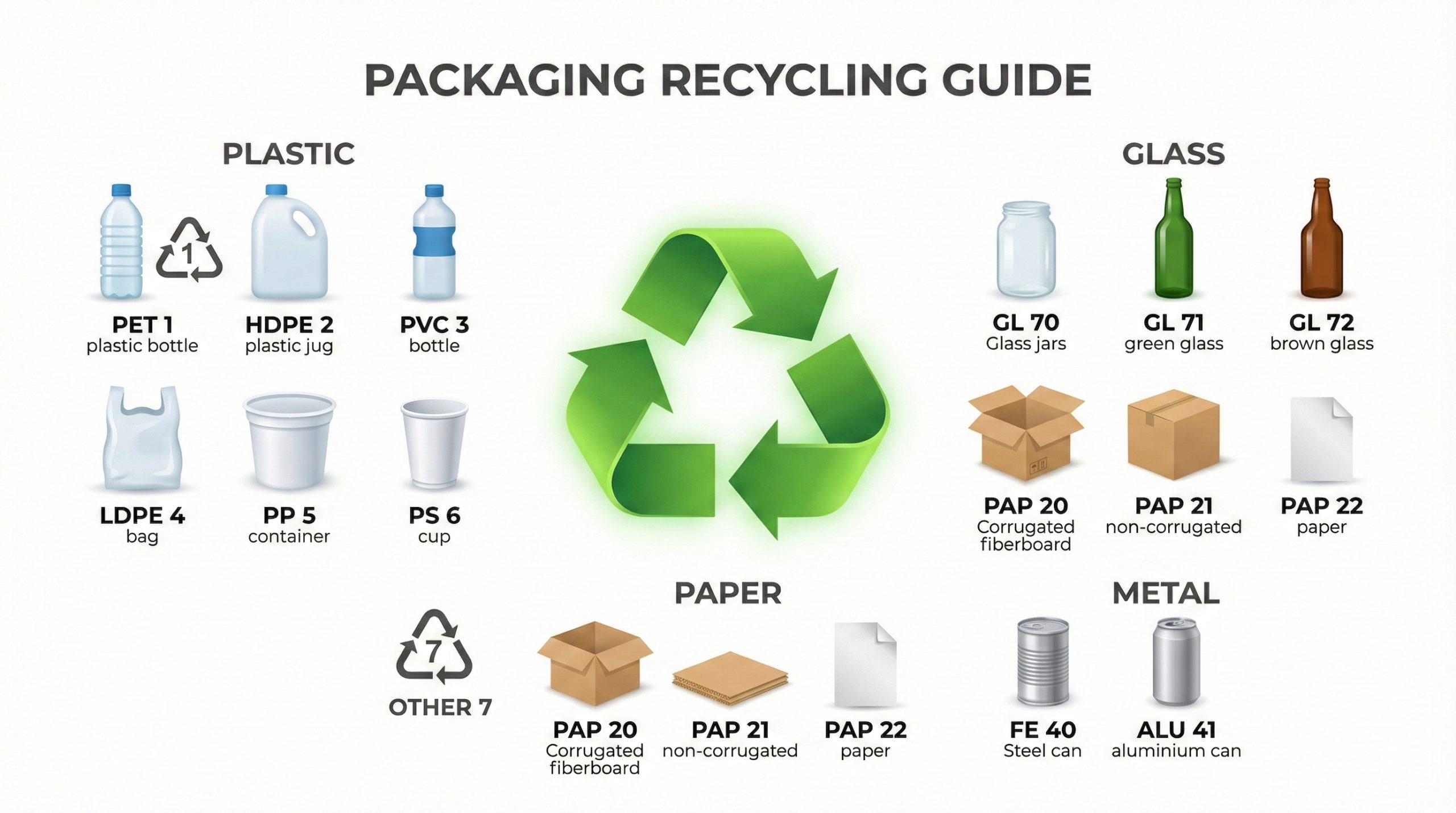 ambalaj geri dönüşüm sembolleri